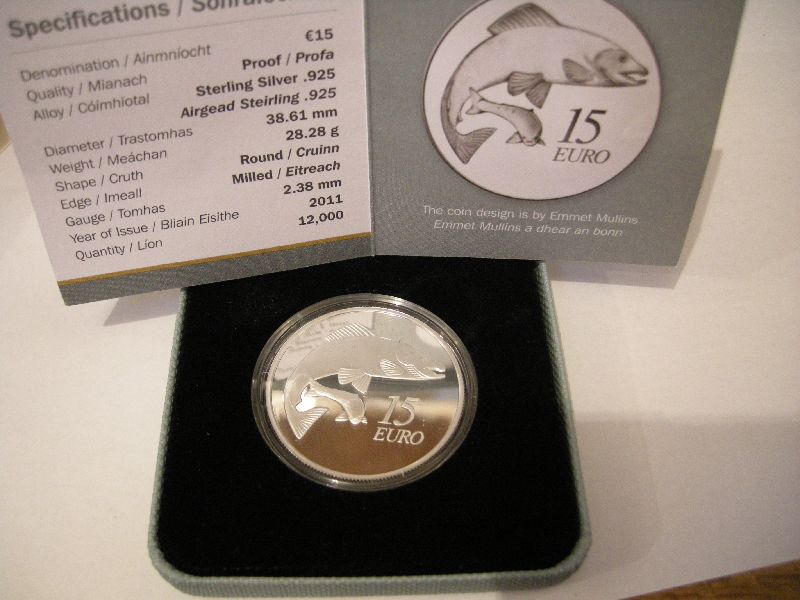 (afbeelding voor) Ierland 15 euro 2011 Proof in cassette